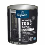 Vernice multisuperficie - Nero - RAL 9005 - Opaco - Ripolin - 2L