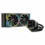 DEEPCOOL - R-LM240-BKDMMC-1 - Raffreddamento ad acqua - AIO da 240 mm - Schermo IPS da 2,4 pollici - Nero - Pompa di sesta generazione - Da 2500 a 3400 giri/min