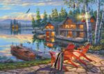 Puzzle - SCHMIDT SPIELE - Sulle rive del lago Loon, New York - 1000 pezzi - Età 12+ - immagine 2