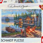 Puzzle - SCHMIDT SPIELE - Sulle rive del lago Loon, New York - 1000 pezzi - Età 12+