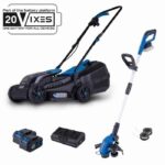 Pacchetto rasaerba BC-MP320-X da 32 cm + bordatore 2 in 1 C-LT300-X - SCHEPPACH 20V IXES + 2 batterie da 4 Ah + caricabatterie