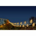 SMART GARDEN Globulb 40 luci solari a LED bianco caldo, 13,7 m, pannello solare, IP44 - immagine 3