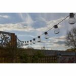 SMART GARDEN Globulb 40 luci solari a LED bianco caldo, 13,7 m, pannello solare, IP44 - immagine 4