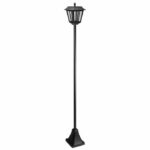 Lampada da terra a lanterna solare SMART SOLAR da 170 cm - 100 lm, lente in vetro effetto lacrima, LED bianco freddo