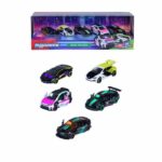 MAJORETTE - Pacchetto regalo SL Neon Racer da 5 veicoli - Dai 3 anni in su