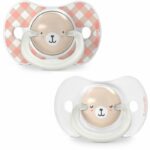 Confezione da 2 ciucci simmetrici - SUAVINEX - Night&Day Wild&Free - SX Pro - da 0 a 6 mesi - Rosa