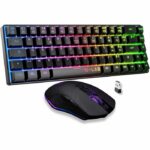 Pacchetto gaming wireless 2 in 1 - THE G-LAB - COMBO HYDRO - Tastiera a membrana silenziosa e reattiva + mouse - Nero