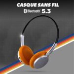 Cuffie wireless - T'nb - Origin - Bluetooth - Fino a 40 ore di durata della batteria - Archetto regolabile - Nero/grigio - immagine 2