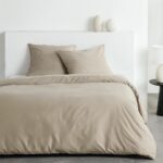 Completo letto - TODAY - Essential - 2 persone - 220 x 240 cm - Beige effetto lavato
