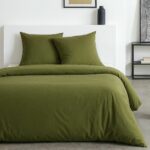 Completo letto - TODAY - Essential - 2 persone - 220 x 240 cm - Effetto verde lavato