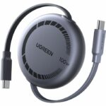 Cavo USB-C - UGREEN - Cavo retrattile da USB-C a USB-C PD - 100 W - 1 m - Nero - immagine 5