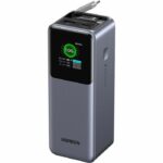 Power Bank UGREEN - 165W - USB-A e USB-C - Retrattile - Nero - immagine 2