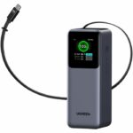 Power Bank UGREEN - 165W - USB-A e USB-C - Retrattile - Nero