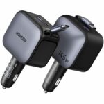 Caricabatterie per auto - UGREEN - 145W - Con cavo retrattile - immagine 3