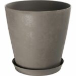 Vaso da fiori rotondo - GARDEN ID - Swing Cone - Ø 42 - 40 L - H 41 cm - Torba