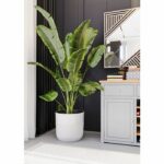 Vaso rotondo - GARDEN ID - Luca Grande - Ø 40 - 41 L - H 40 cm - Bianco - immagine 2