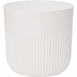 Vaso rotondo - GARDEN ID - Luca Grande - Ø 40 - 41 L - H 40 cm - Bianco