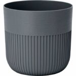 Vaso rotondo - GARDEN ID - Luca Grande - Ø 40 - 41 L - H 40 cm - Antracite