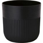 Vaso rotondo - GARDEN ID - Luca Grande - Ø 40 - 41 L - H 40 cm - Nero