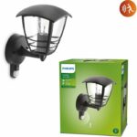 PHILIPS - Apparecchio da esterno a pavimento con rilevatore di metalli H25cm Philips nero - immagine 2