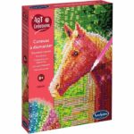Creazione con mini strass - SENTOSPHERE - Arte e creazioni - Tela per pittura con diamanti - Cavallo - Età 8+