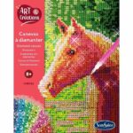Creazione con mini strass - SENTOSPHERE - Arte e creazioni - Tela per pittura con diamanti - Cavallo - Età 8+ - immagine 3
