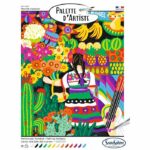 Colori acrilici - SENTOSFERA - Tavolozza dell'artista - Mercato messicano - Dipingi con i numeri per adulti - Pittura su tela - immagine 3