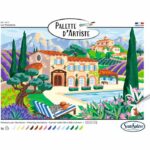 Colori acrilici - SENTOSFERA - Tavolozza dell'artista - Provenza - Dipingi con i numeri per adulti - Stampa su tela - immagine 2