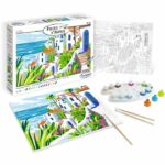 Colori acrilici - SENTOSFERA - Tavolozza dell'artista - La Riviera - Dipingi con i numeri per adulti - Stampa su tela - immagine 2