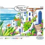 Colori acrilici - SENTOSFERA - Tavolozza dell'artista - La Riviera - Dipingi con i numeri per adulti - Stampa su tela - immagine 3