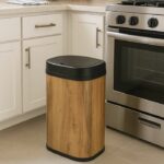 Pattumiera automatica da cucina - MAJESTIC - KITCHEN MOVE - 58 L - Legno - Acciaio inox con bordo - immagine 2