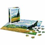 Puzzle - SENTOSPHERE - Calypto - 1000 pezzi - Campo di grano con cipressi - Vincent Van Gogh - Età 9+ - immagine 2