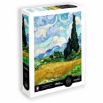 Puzzle - SENTOSPHERE - Calypto - 1000 pezzi - Campo di grano con cipressi - Vincent Van Gogh - Età 9+