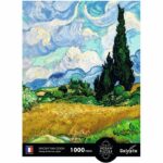 Puzzle - SENTOSPHERE - Calypto - 1000 pezzi - Campo di grano con cipressi - Vincent Van Gogh - Età 9+ - immagine 3