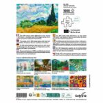 Puzzle - SENTOSPHERE - Calypto - 1000 pezzi - Campo di grano con cipressi - Vincent Van Gogh - Età 9+ - immagine 4