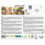 2 Puzzle - SENTOSFERA - 24 pezzi - Evviva la scuola - Osservazione - Memoria - Logica - Età 3+ - immagine 2