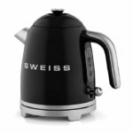Bollitore vintage - SWISS - KTS9 - 1000 W - 1 L - Base girevole a 360° - Nero - immagine 3