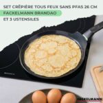 Set per crepes della Candelora - FACKELMANN - BRANDAO - Ø 26 cm - 3 utensili - immagine 3