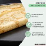Set per crepes della Candelora - FACKELMANN - BRANDAO - Ø 26 cm - 3 utensili - immagine 5