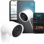 Telecamera intelligente Philips Hue - Per esterni - Cablata - Visione notturna - 2K - Ufficio - Bianca