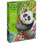Creazione con mini strass - SENTOSPHERE - Arte e creazioni - Tela per pittura con diamanti - Panda - Età 8+