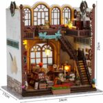 Book Nook - Kit fai da te per costruire un fermalibri 3D - Libreria Creanook - 24 x 17 x 25 cm - immagine 6