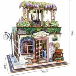 Fermalibri 3D - Kit fai da te per costruire un modello in miniatura - Negozio di fiori di Nookland - 16 x 15 x 23 cm - immagine 4