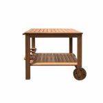 Tavolo da giardino in legno di eucalipto FSC - 91,8x49,9x74cm