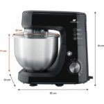 Impastatrice planetaria - CONTINENTAL EDISON - CERP800B2 - 800 W - 4,3 L - 10 velocità + funzione a impulsi - Nera - immagine 4