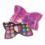 CLEMENTONI - Kit trucco a forma di papillon - Palette trucco per bambini - Ombretti, lucidalabbra, spugnetta, pennelli - Dai 6 anni in su - immagine 2