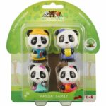 Set di 4 personaggi - SOPHIE LA GIRAFFA - Statuette di panda Klorofil - Bao - Jian - Tam - Poppy