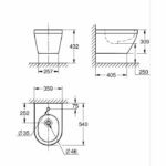 Bidet sospeso - GROHE Euro Ceramic - Ceramica vetrificata - Bianco - immagine 6