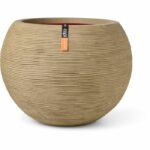 Vaso a sfera - CAPI EUROPE - Rib NL - 40 x 32 cm - Beige