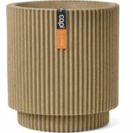 Vaso cilindrico - CAPI EUROPE - Groove NL - 36 x 38 cm - Beige